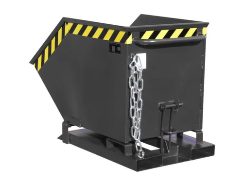 kiepbak,HxLxB 605x1430x840mm,0,4m³,draagverm. 300kg,RAL7021