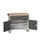gereedschapswagen 980x1050x600mm multiplexblad 2 laden+Kast RAL7016