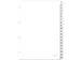 Tabblad Kangaro A4 Pp 120mµ Wit 4-gaats 1-20 20-delig
