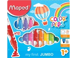 viltstift Color'Peps Jumbo Early Age 12 stuks