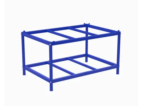 onderstel,v.pallets,HxLxB 657x1216x816mm,v. B 800mm,staal,blauw