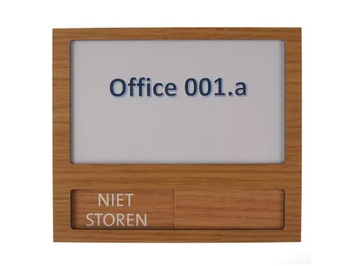 Premium Deurbord Houtlook met schuifbord Niet Storen 150x130mm