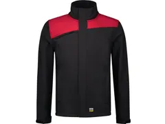 Tricorp Bicolor 402021 softshell, zwart/rood, maat 7XL, per stuk