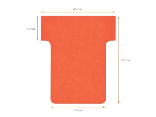 Planbord T-kaart Nobo nr 1.5 36mm rood