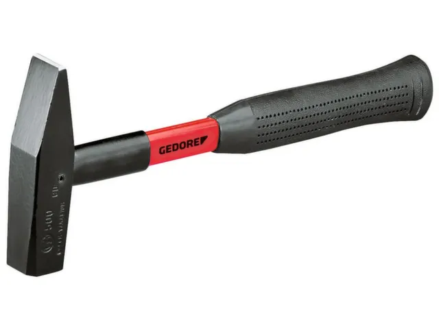 500 F-600 Marteau de serrurier avec manche en fibre de verre 600g