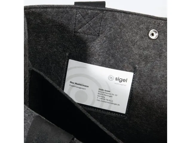 Bureau Tas Hybride werken Basic M donkergrijs 360x280x150mm