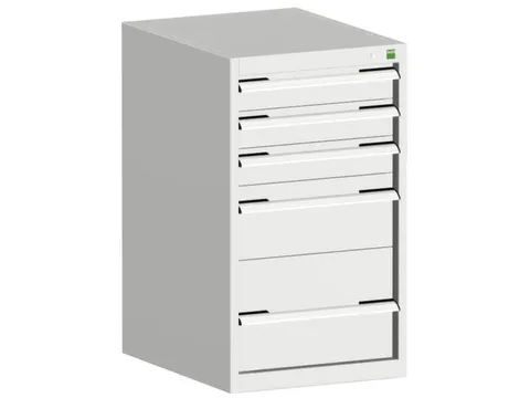 ladekast HxBxD 900x525x650mm 5laden romp RAL7035 front RAL7035