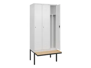 locker voor scheiding van kleding,HxBxD 2120x900x815mm,3vak - 2