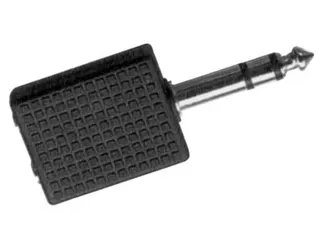 Dubbele Vrouwelijke 3.5mm Stereo Jack Mannelijke 6.35m Stereo Jack - 1