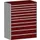 ladekast,HxBxD 1600x1300x650mm,11lade(n),lade voor zware lasten