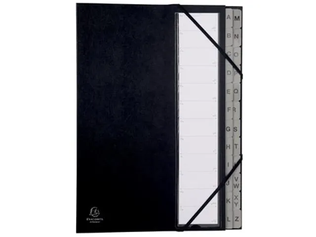 Sorteermap Ordonator A4 A-Z Zwart karton