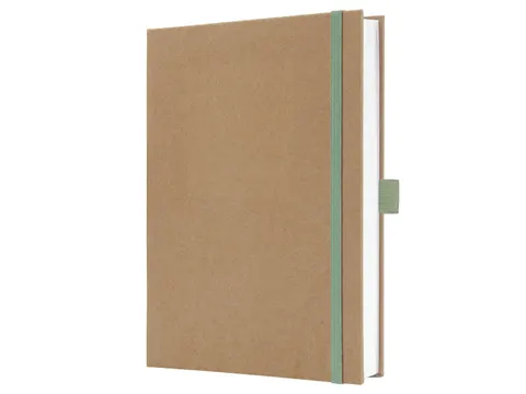 Notitieboek Jolie A5 kraft Pure Mint blanco HC 192pag 100gr