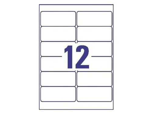 Weerbestendige etiketten Avery 99.1x42.3mm Polyester wit 240 stuks