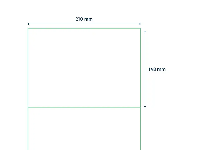 Etiket Qbasic A4 1.000 vel 210x148mm 2000 labels