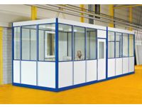 Standaardbodem Loodskantoor 3Wanden Alu-Geëloxeerd 2100x6100mm