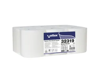 Poetspapier Celtex Centerfeed Midi 2-laags wit 153 meter krimp a 6 rol - 2
