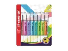 Markeerstift STABILO Swing cool 275/8 Wow assorti etui à 8 stuks