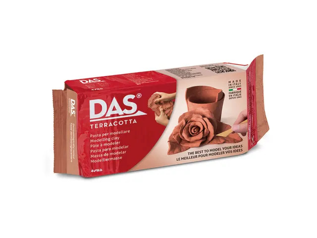 Boetseerklei DAS luchthardend 500 gram terracotta