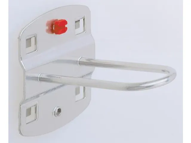 ronde houder,v. perfoplaat,LxB 65x25mm,RAL7016