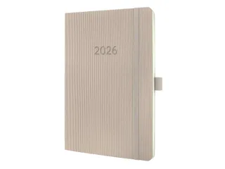 Weekagenda Conceptum A5 2026 (NL/FR/EN/DU) taupe Softcover - 1