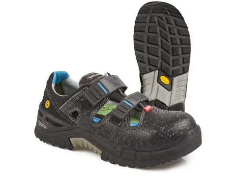 Jalas 9605 Flow lage S1 veiligheidsschoenen ESD HRO zwart maat W-39