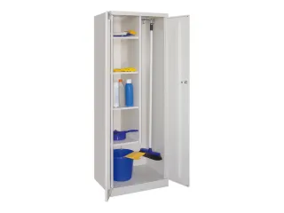 Schoonmaakkast HxBxD 1800x600x500mm 4 Legborden RAL7035 Front RAL7035 - 3