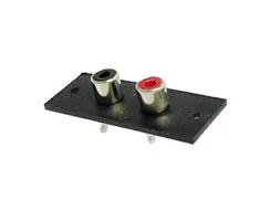 2P Amp Rca Plug - Vernikkeld