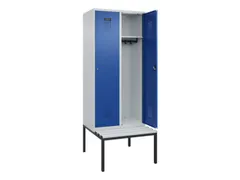 locker met bank,HxBxD 2120x800x815mm,2vak,vak B 400mm,cilinderslot