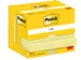 Post-It Notes, 100 feuilles, ft 38 x 51 mm, jaune, paquet de 12 blocs