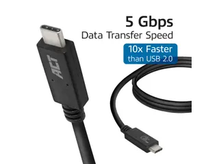 Kabel ACT USB 3.2 USB-C USB-IF gecertificeerd 1 meter - 6