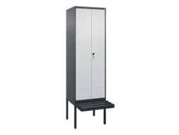 locker voor scheiding van kleding,HxBxD 2120x600x815mm,2vak