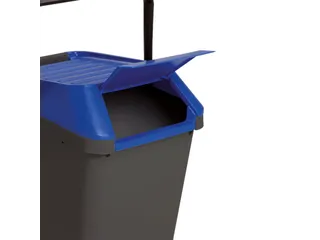 Easymax Afvalbak 35 Liter Grijs Blauw - 3