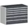 ladekast 900x1300x750mm 6laden zware lasten RAL7035 front RAL7016