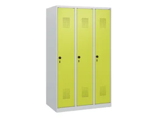 schoollocker,HxBxD 1530x900x500mm,3vak,vak B 300mm,draaigrendel - 2
