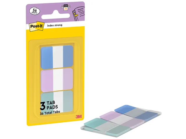 Indextabs Post-it 686-3COAST 25.4x38.1mm Strong