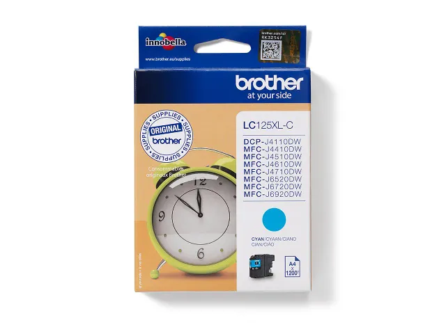 Inktcartridge Brother LC-125XLC blauw HC