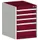 ladekast HxBxD 700x525x525mm 5laden romp RAL7035 front RAL3004