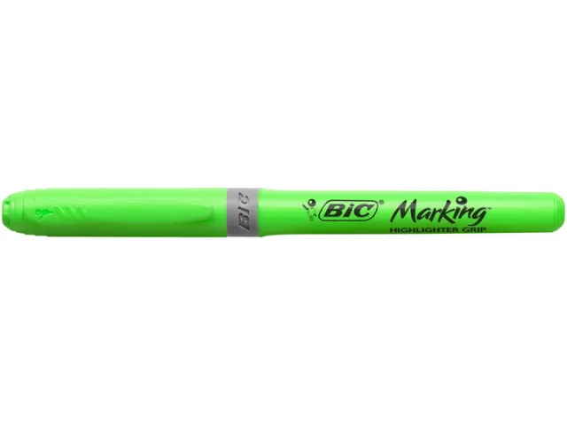 Surligneur Bic Bic Highlighter Grip vert 12 pièces