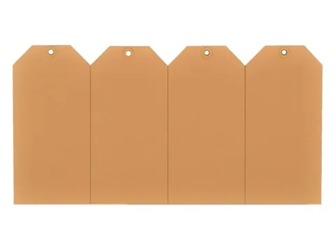 Verzendlabel 38x80mm Chamois Versterkt Oogje