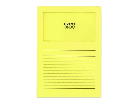 Map Elco Ordo Classico mvenst A4 120gr 220x310mm geel 100st verp100220