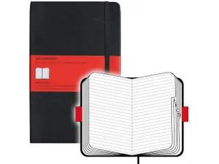 Adresboek Moleskine Large 130x210mm hard cover lijn zwart - 6