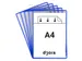 Zichtpanelenframe hangend Tarifold A4 blauw 5 stuks