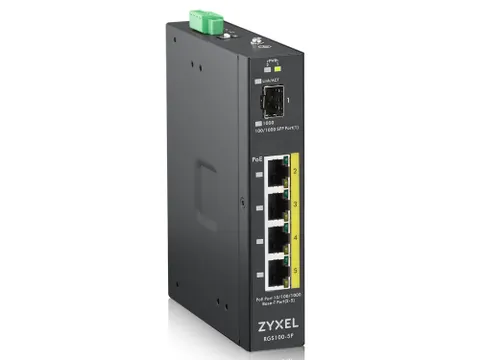 Zyxel RGS100-5P, Unmanaged, L2, Gigabit Ethernet (10/100/1000), Power