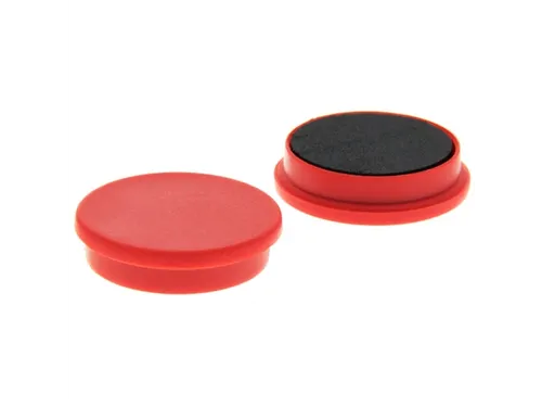 Memomagneten Smit Visual 25mm Rood Rond 10 stuks