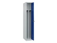 Armoire vestiaire 1850x300x500mm 1 compartiment RAL7035/RAL5010