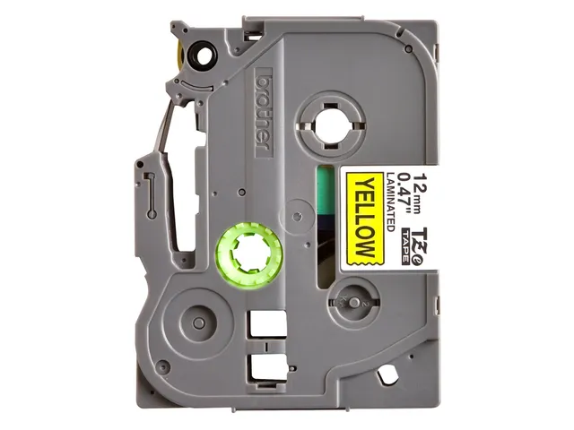 Ruban de lettrage Brother P-Touch TZe-631 standard 12mm noir sur jaune