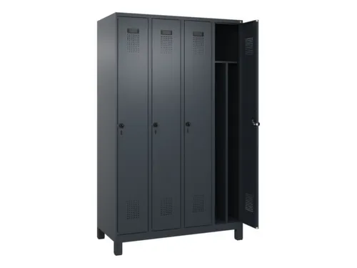 locker voor scheiding van kleding,HxBxD 1950x1200x500mm,4vak