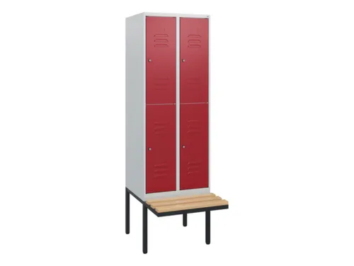 Dubbeldekse dekenkist,HxBxD 1950x600x815mm,2x2vak.,vak B 300mm