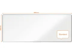 Nobo Whiteboard 120x300cm Premium Plus Magnetisch Emaille