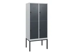 dubbeldekse locker,HxBxD 1950x800x500mm,2x2vak.,vak B 400mm